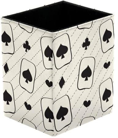 VAPOKF Stifthalter für Schreibtisch, Cartoon-Spielkarten, Drucke, Stifthalter, Stiftehalter, Make-up-Pinsel, Aufbewahrung, Schreibtisch, Schreibwaren, Organizer für Home Office