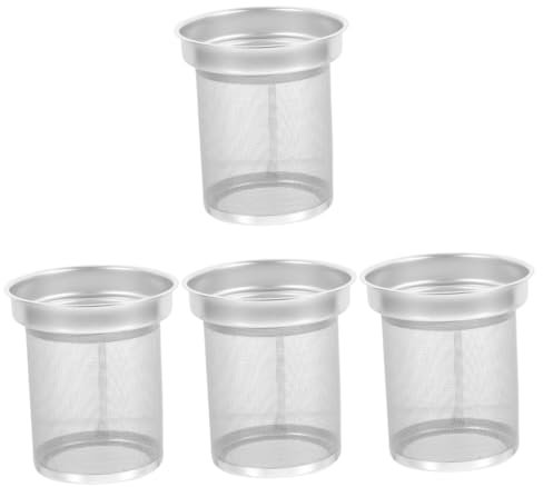 Alipis Sieb 4 Stück Teesieb Teekessel Wasserkocher Tee-Ei Teefilter Teesieb für lose Blätter Teetassensieb Rostfreier Stahl Teezubereiter Teezubehör Tee auslaufen Tasse Sieb