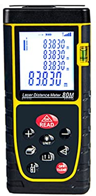 Télémètre laser, Télémètre de niveau Laser télémètre 40M 60M 80M 100M télémètre Laser règle télémètre diastimètre ruban à mesurer D1013 Mesurer la distance, la superficie et le volume ( Color : 80m ,