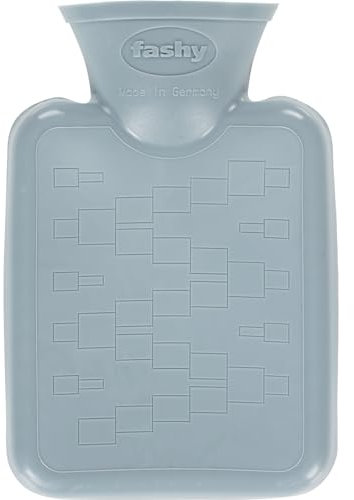 fashy Taschenwärmer 0,3 L, aus Thermoplast, mit klapparem Griff am Verschluss, stahlblau