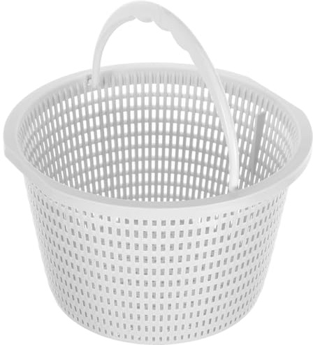 Skimmerkorb 20 cm Pool Filterkorb mit Henkel Vorfilter Skimmer Korb | Ersatzkorb & Pool Sieb mit Griff für Effektive Poolreinigung, Stabiler Chlorbeständiger Skimmerkorb für Framepools
