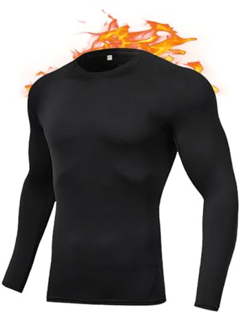 Channo Ropa Interior Térmica de Hombre Negro L