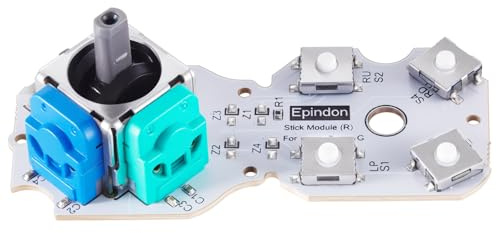 Epindon Hall Effect Replacement Stick Module with Tactile Action Buttons Compatible with Victrix Pro BFG Wireless Controllers (both PS5 and Xbox Version, No Rubber Needed) - Right Stick, 80G