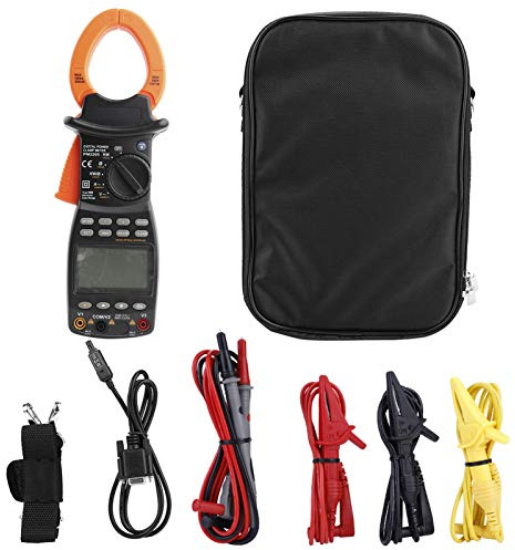 PEAKMETER MS2205 Clamp Meter, Hand Held 3 Phase Digital Power Tester with True RMS Measurement for AC/DC Voltage, Current, Power, Harmonic Parameters, PC RS232 Interface