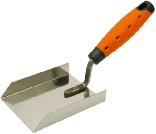 Corner Trowel 110mm/4.5Inch - 850mm/3.25Inch Three Sided Stainless Steel Trowel 20mm Sides Plastering Rendering