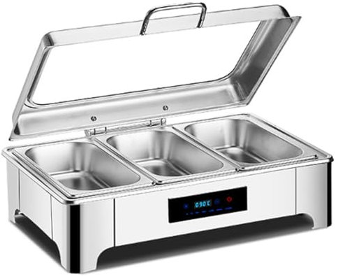 Accessoires pour la Maison Chauffe-Plats électrique pour Buffet avec Couvercle, Plats de Service isothermes - Chauffe-Plats électrique pour