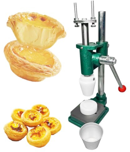 Máquina de prensado manual de tarta de huevo, máquina para hacer cáscaras de tarta de huevo, máquina formadora de cáscara de tarta de natillas, herramienta de piel de tarta de huevo de prensa manual