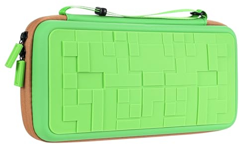 DLseego Étui de Transport pour Switch 2 (2025),Portable Dur Sac de Rangement de Jeu de Voyage,Grande Capacité Antichocs Léger Sacoche de Transport pour Console NS 2,Vert