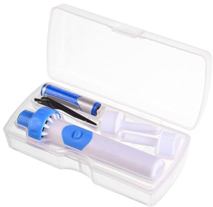 Aspiratore Orecchie Cerume Elettrico Blu in Plastica e Silicone 1 Pezzo | Casa e Asilo, Adatto a Ragazzo e Ragazza, Riutilizzabile, Impugnatura Confortevole, per Pulizia Cerume Quotidiana
