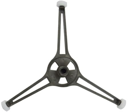 Soporte para Placa de Microondas 2 Piezas de Plástico Negro | Repuesto Compatible Varios Montajes Similares, Fácil de Instalar y Limpiar, para Plato de Vidrio Giratorio