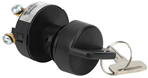 Generic Interruttore a Chiave di Accensione Durevole Interruttore a Chiave a 3 Posizioni per JLG 4360469 4360470, 48VDC-4A, Dimensioni Ridotte, per Camion 2646E2