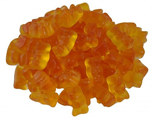 Orangefarbene Gummibären von Haribo (Orange) - 1kg