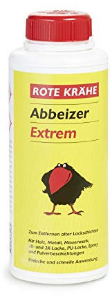 ADLER Abbeizer Rote Krähe extrem - 750ml - Hochwirksamer Lack Entferner für Holz, Metall, Stein und Beton - Einfache Anwendung