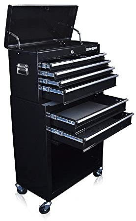 US PRO TOOLS TOOL CHEST TOOL BOX ROLLER CABINET GLOSS BLACK