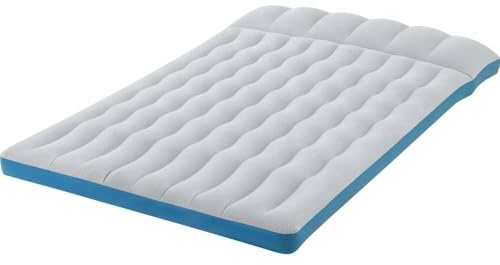 Intex 67999 Materasso Matrimoniale Camping Laminato 193 x 127 x 24 cm, Grigio/Blu