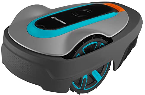 GARDENA SILENO city 500 | Tondeuse Robot jusqu'à 500m² - Tond sous la pluie et passages étroits, Bluetooth App, Capteur de Gel, Très silencieux, Robot de Tonte Pelouse (15002-26), FR/NL-Version