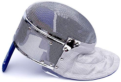LEONARK Fäktning Saber Mask Fäktningshjälm CE 350N-certifierad National Grade Masque (Fast, M)