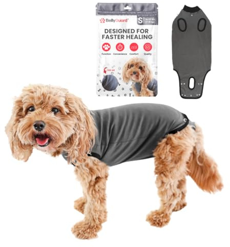 BellyGuard återhämtningsdräkt för hund, återhämtningsdräkt för kvinnor och män, hund kirurgisk dräkt, mysig hund-onesie, hunddräkt efter kirurgi, hundväst