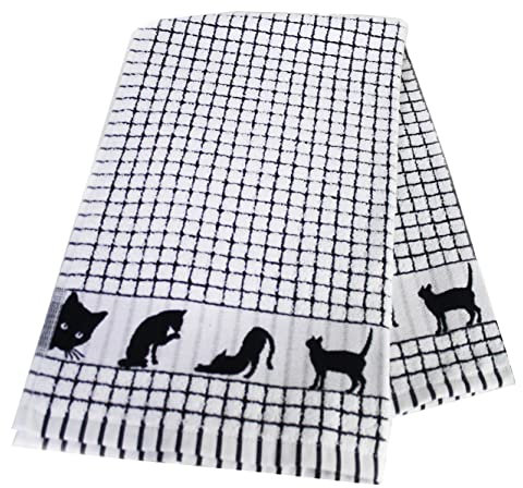 Samuel Lamont Geschirrtuch, Baumwolle, Mitternachtsschwarz, Einheitsgröße