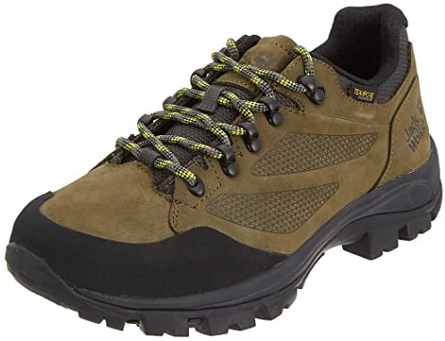 Jack Wolfskin Herren Rebellion Texapore Low M Walking-Schuh, Khaki/Phantom, 43 EU