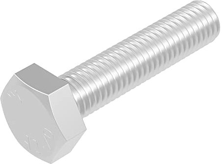SECCARO Sechskantschraube M8 x 35 mm, Edelstahl V2A VA A2, DIN 933 / ISO 4017, Außensechskant, 20 Stück
