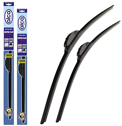 Fits Toyota Hilux 2015-onwards Alca Germany Super Flat Wiper Blades Front Replacement ASF2216H