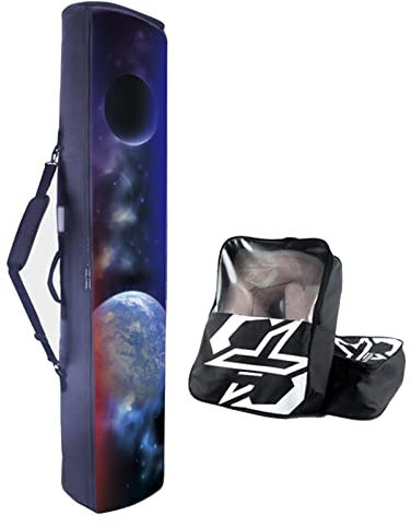 Multifunktions-Roller-Snowboard-Tasche – doppelt gepolsterte, großvolumige Skitasche mit 3 Aufbewahrungsfächern und Skischuh-Reise-, Kletter- und Campingtasche – für Air-