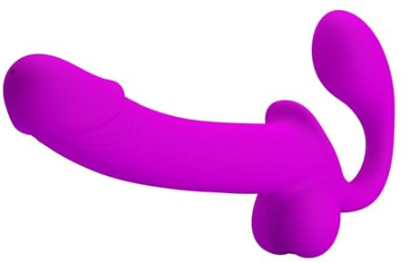 Pretty Love Kelpie Squirting Strapless Strap On - Fuchsia