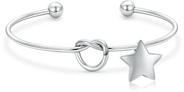 Minicremation Pulsera de cremación con forma de corazón y urna para cenizas para mujer, pulsera conmemorativa ajustable para cenizas, pulsera conmemorativa de estrella para cenizas para mujer