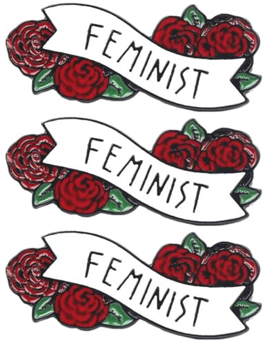 3 Stk Rosenbrosche Rosenbuchstaben-Brosche High-End-Anstecknadel feministische Emaille-Anstecknadel abweichende Kragennadeln broschen für kleidung Rosenstift Unisex-Brosche Mode