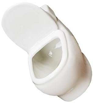 CAXUSD Kreativer Weißer Sukkulententopf im Closestool Design Eleganter Blumentopf für Home Dekoration Ideal für Schreibtische und Stilvolle Tischdeko ohne Pflanzen