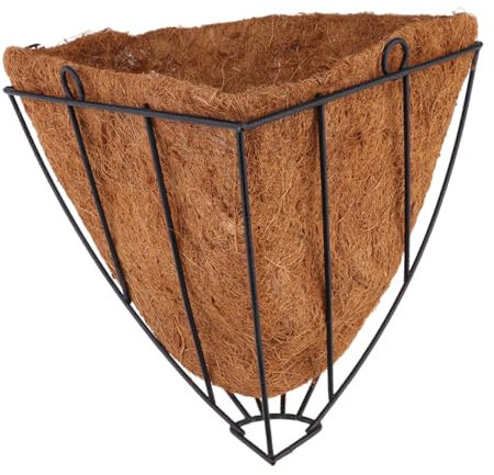 BESPORTBLE Panier Suspendu Fer Art Support Pot De Fleur Angle pour Balcon Jardin Intérieur Et Extérieur Décoration Rustproof pour Salon Chambre Café