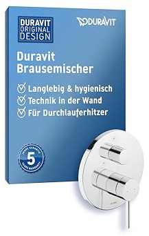 Duravit Circle Duscharmatur Unterputz für 2 Verbraucher mit Umstellventil, Einhebel-Brausemischer mit Keramikmischsystem, Chrom
