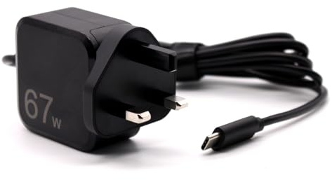 67W USB-C Compatible with LG GRAM 17Z90P-K.AA88A1 GRAM 17Z90P-K.AA78A1 Laptop Notebook Charger Power Supply - Black