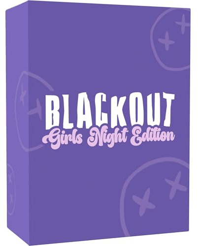 Blackout Deck Girls Night Edition - The Most BRUTAL Girls Drinking Game | Perfect for Uni Students, Hen Parties, Girl Nights In & More | 100 Cards with 80+ Drinking Dares & Challenges!