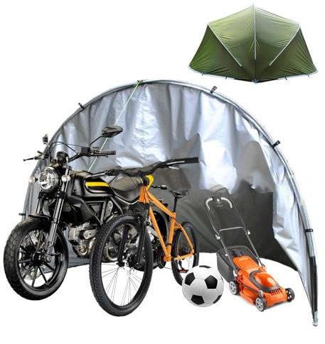 YSMSMZJK Fahrradbox Halbkugelförmig Carport für 2/3/4/5 Fahrräder Fahrradschutzhülle Motorrad Garage Winterfest