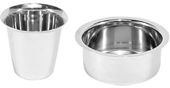 ZenithCart Stainless Steel Dabara Set | South Indian Coffee Set | 200 ML Capacity | Set of 2