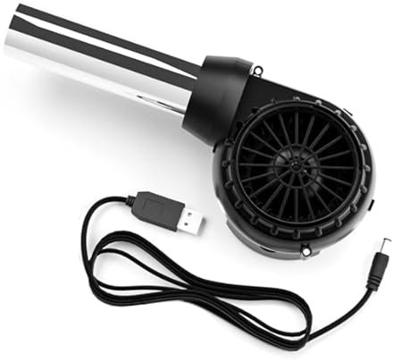 Souffleur de barbecue pour cuisiner en plein air - Rechargeable USB - Avec tube en aluminium