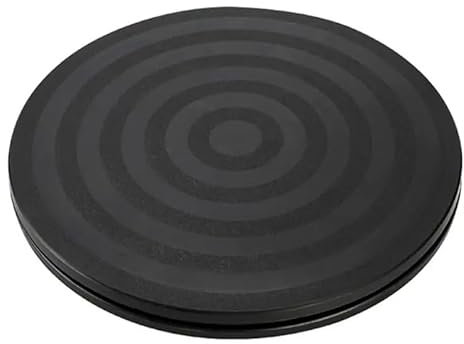 SAYTAK Töpferscheibe 20 cm schwarzer Kunststoff-Drehteller, rund, 360° drehbar, Töpferscheibe, Tonskulptur-Drehteller