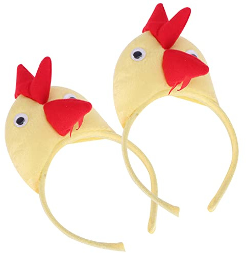 Ipetboom Huhn Stirnband Kreativer Hühner Kopfschmuck Für Fasching Karneval Party Erwachsene Und Kinder Kostümzubehör 9.4X4.7X0.8 Zoll