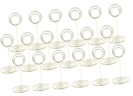 DIYEAH 30stücke Teiliges Kreativer Tischdekoration Stabile Memo-clip-halter Einzigartigem Vertikalen Design Für Büro Zuhause Und Schule Goldene Draht-foto Notizhalter Für Aufgeräumte