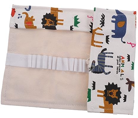 OSALADI Platzsparende Stifterolle aus Robustem Canvas mit 24 Fächern Aufrollbares Federmäppchen für Künstler und Schüler Tragbarer Stifteorganizer für Buntstifte und Pinsel