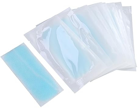 PACKOVE 30 Stück Kühlgel Pflaster Kühlende Schmerzlindernde Stirnstreifen Vlies Gelschicht Schnellwirksam Fiebersenkung Und Müdigkeitsreduktion Für Kinder Und Erwachsene