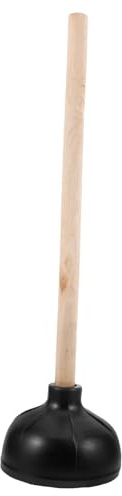 INOOMP Sturalavandini per WC e Lavandini in Gomma e Legno, Potente Strumento Anti-intasamento per Bagno con Tazza Rinforzata, Adatto per Casa, Ufficio e Hotel, Riutilizzabile e Stabile