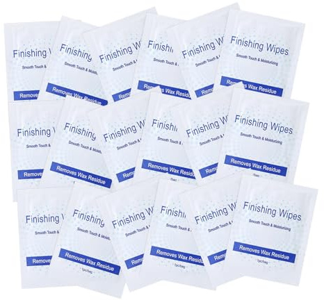 Beaupretty 50pièces Lingettes Nettoyantes Post-épilation La Cire Lot De Imprégnées Huile Pour Femmes Élimination Facile Des Résidus De Cire Adaptées Pour Usage à Domicile Salon