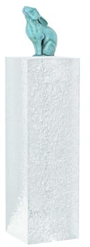 StarK Dekosäule Iced Arcylglass, Blumenständer (L = 30x30x90cm Hoch) Blumensäule,Pflanzenständer [belastbar bis 30kg]