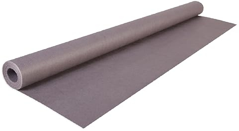 Conipa® - 1 x 10m Rolle Farbiges Kraftpapier 10m x 70 breit (Papier 65 g/m²) Grau gerillt - Bastelpapier & Geschenkpapier Set für Geschenk & Kinder - Packpapier gefärbt, pH-neutral, PEFC-zertifiziert