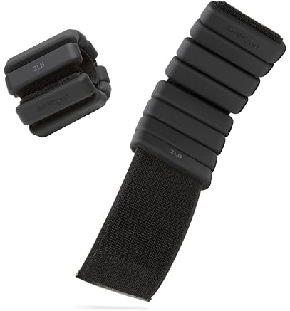 JumpSport Cuffs | Weighted Bangles for Wrist or Ankles, 2 lb Pair