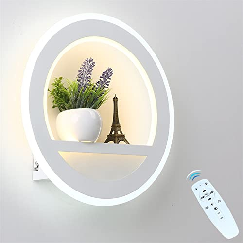 HLTYGWX Lampada da Parete a LED dimmerabile per Camera da Letto, Soggiorno, con Fiore e segmento di Torre, Telecomando RF 2.4G, lampade a lampadario