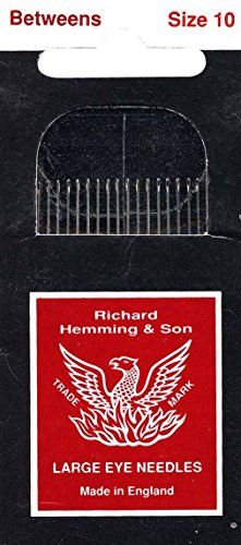 Colonial Needle 20 Count Richard Hemming Between Quilting Needles, Size 10